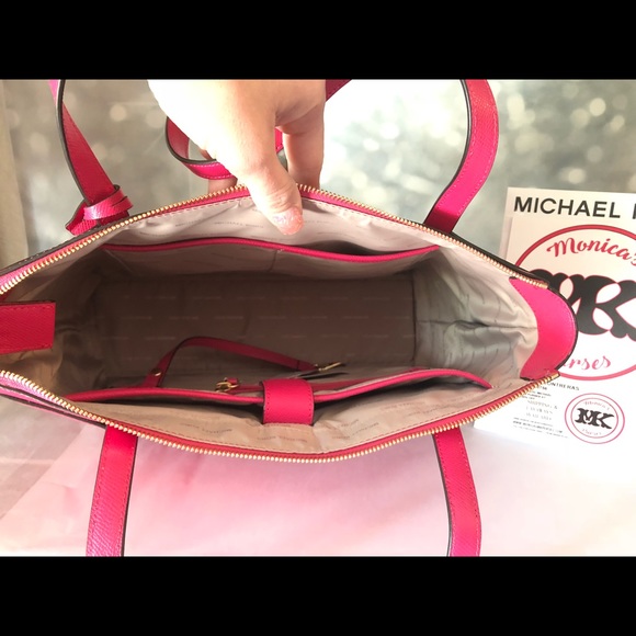 NWT MICHAEL KORS ULTRA PINK MADDIE - Picture 3 of 5